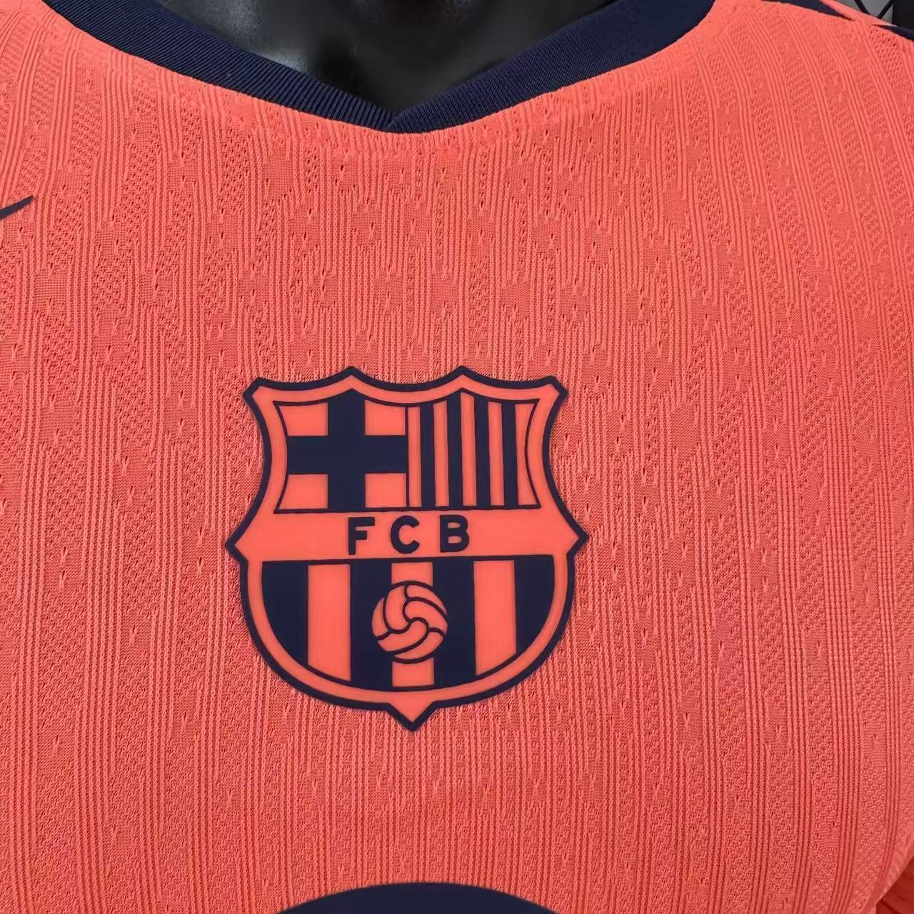 2025/2026 Long Sleeve Player Version Barcelona Third Away Football Jersey 1:1 Thai quality