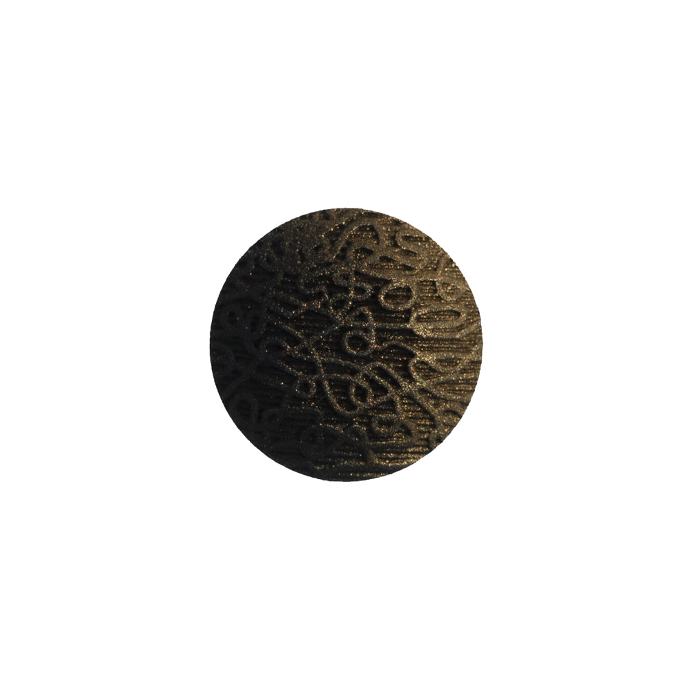 Italian Black and Gold Etched Ombre Button - 30L/19mm - Joann Fabrics