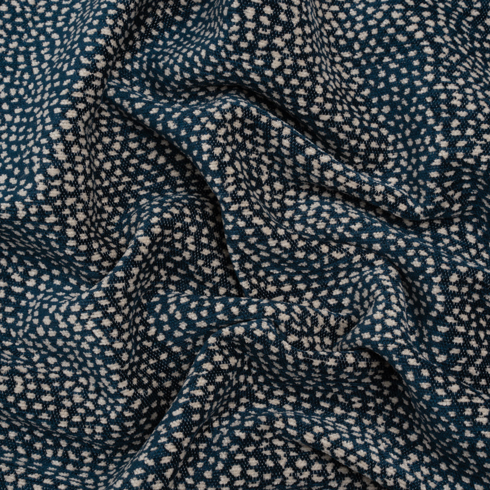 Upholstery Chenille - Navy Spotted - Remus Collection - Joann Fabrics