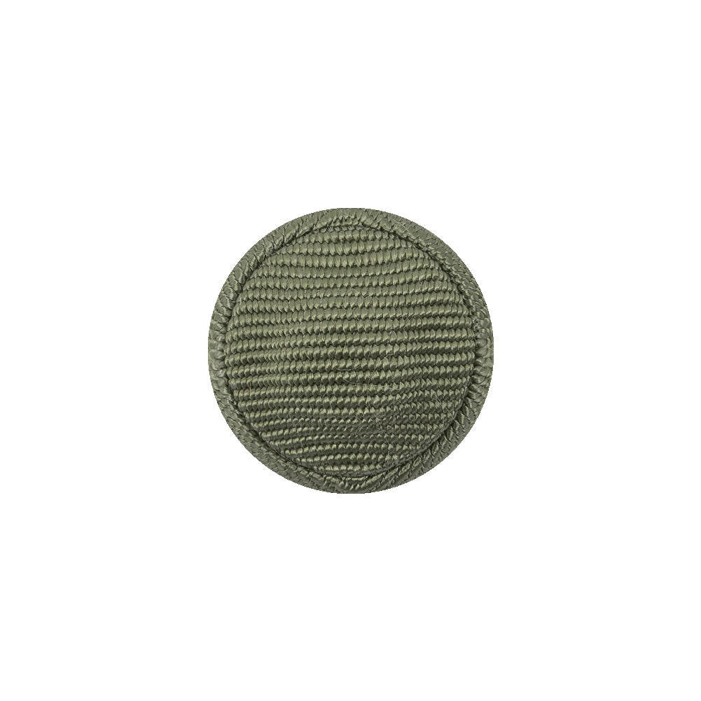 Oil Green Ottoman Fabric Covered Domed Cotton Blend Sew On Button - 25L/16mm - Joann Fabrics
