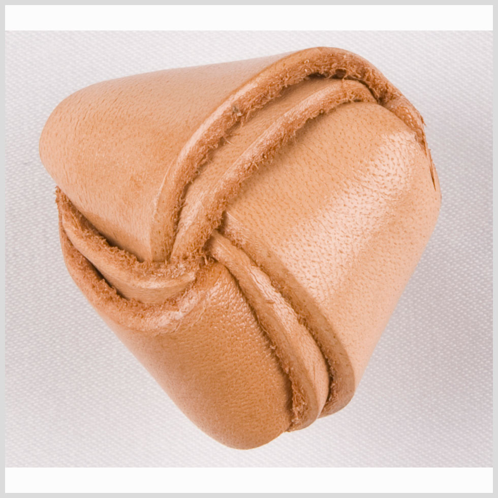 Natural Leather Button - 24L/15mm - Joann Fabrics