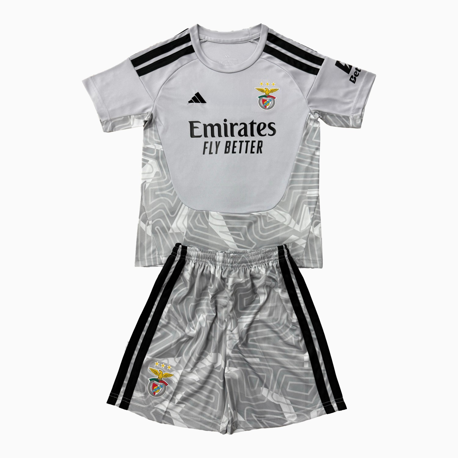 Benfica 26-27 Grey Goalkeeper Men's Adult Jersey Set - Fans Version - UnitedFutballJersey
