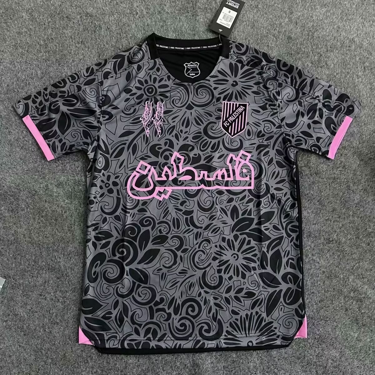2025/2026 Palestine Training clothes Black Football Shirt 1:1 Thai Quality