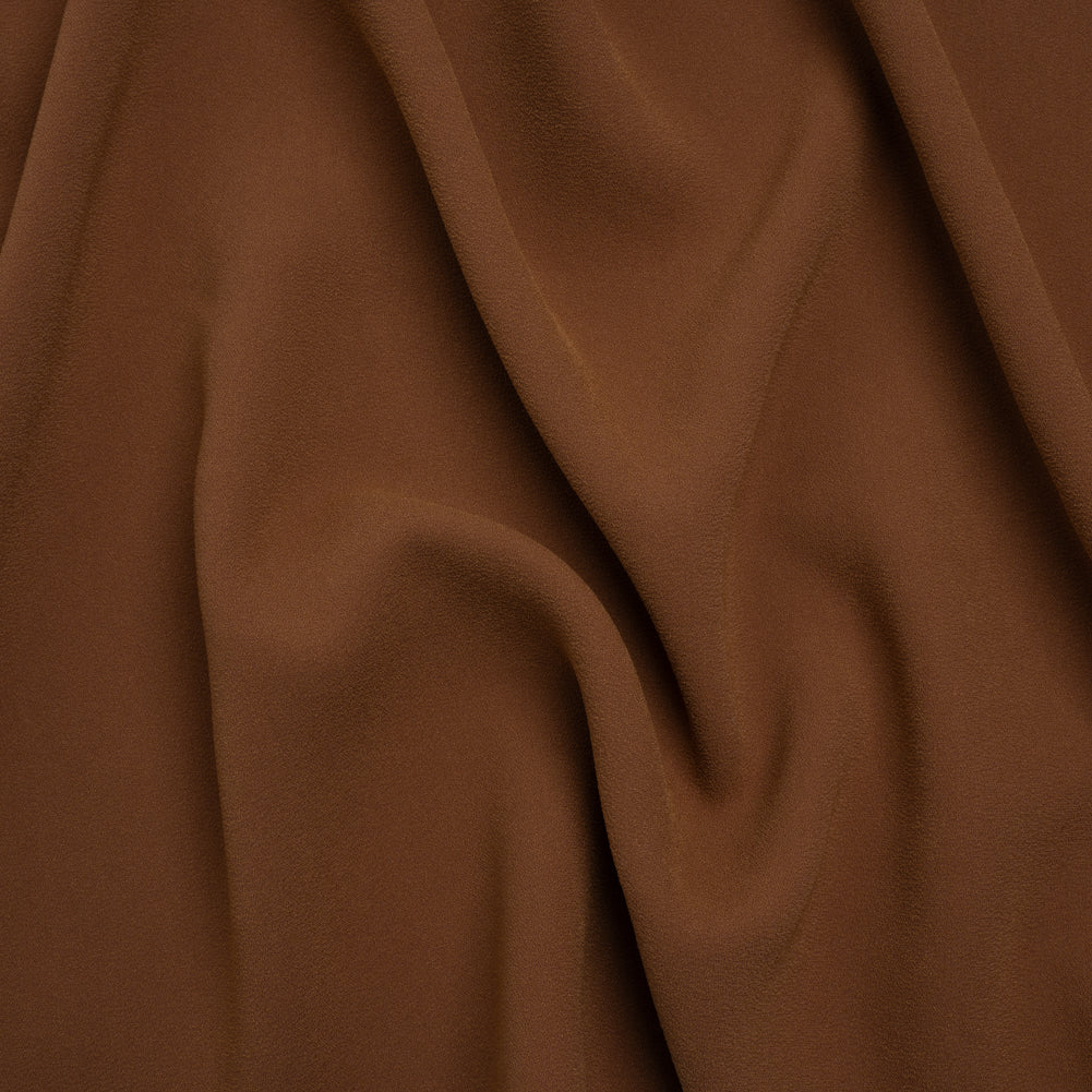 Stretch Polyester Crepe by Alex Perry - Cinnamon Brown - Designer Deadstock - Joann Fabrics