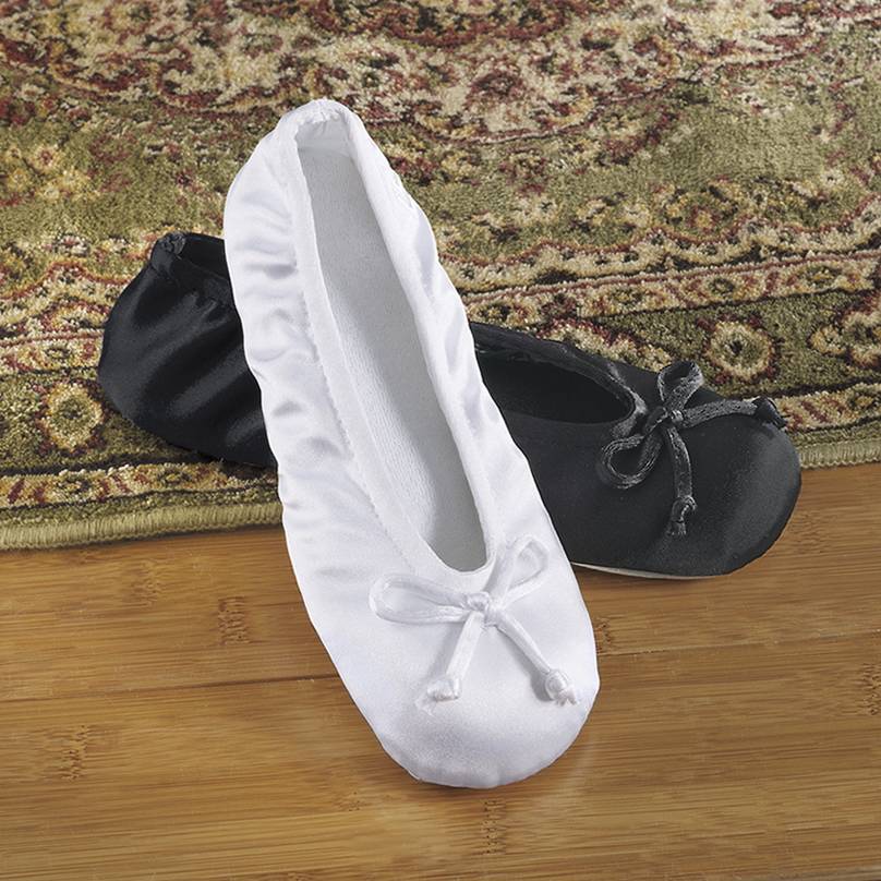 Isotoner® Satin Ballerina Slippers - Northstyle Catalog