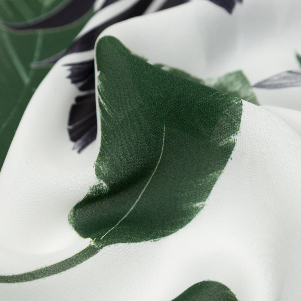 Milly Tropical Leaves Silk Georgette - Joann Fabrics