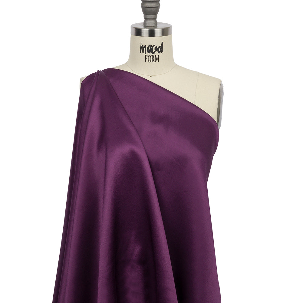 Sustainable Viscose Fluid Satin - Plum - Mood Exclusive Elliana Collection - Joann Fabrics