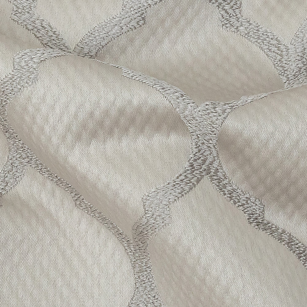 Satin-Faced Jacquard - Fawn Moroccan Quatrefoil - British Imported - Joann Fabrics