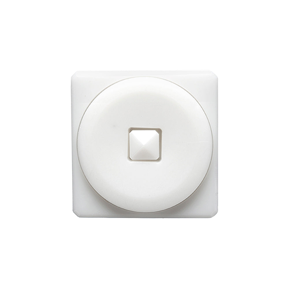 White Circle in a Square 2-Piece Dimensional Shank Back Button - 30L/19mm - Joann Fabrics