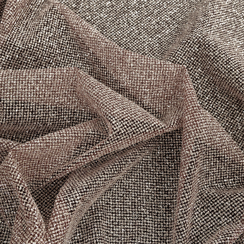 Tulle with Metallic Platinum Glitter - Claret - Platina Collection - Joann Fabrics