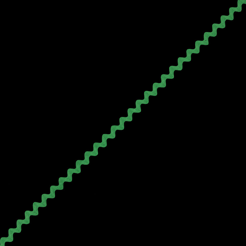 Grass Green Ric Rac Ribbon - 0.5