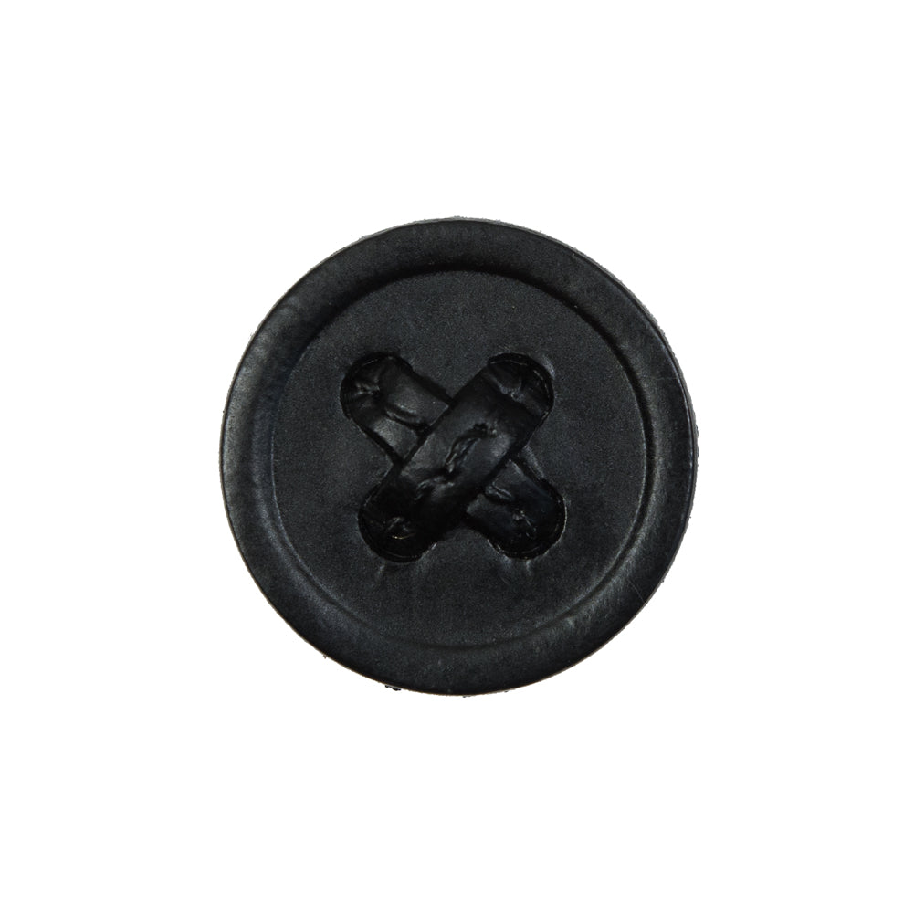 Black Cross Stitch Plastic Shank Back Button - 36L/23mm - Joann Fabrics