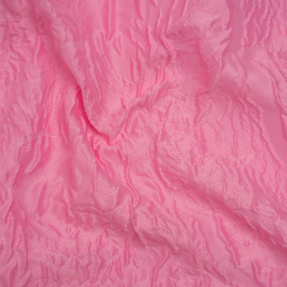 Polyester Brocade - Monochrome Pastel Pink Roses and Leaves - Joann Fabrics