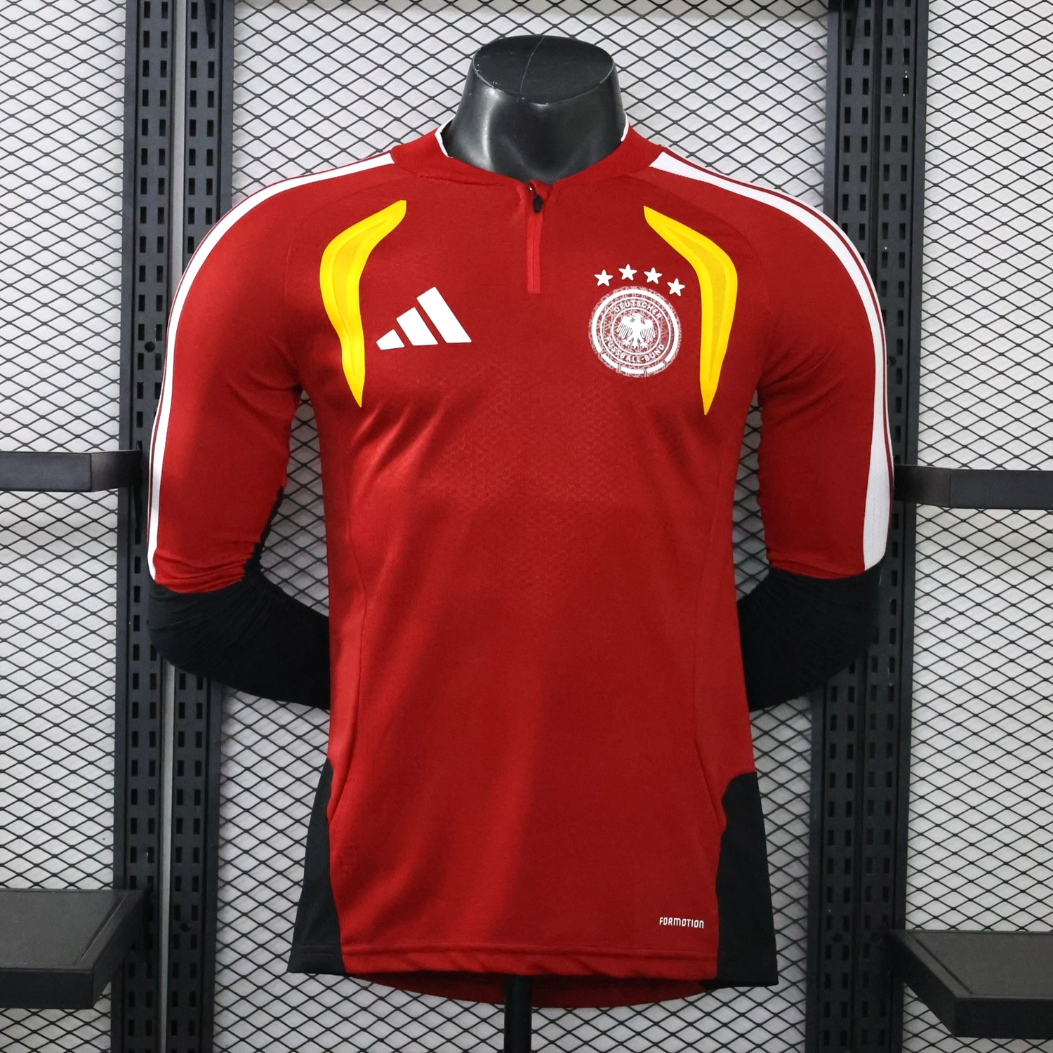 Germany 2026 Red Long Sleeves Training Jersey - Player Version - UnitedFutballJersey