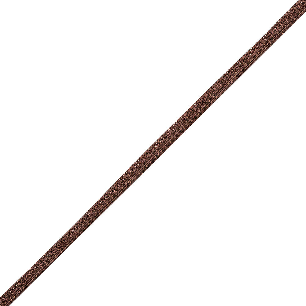 Brown and Pink Speckled Braided Cording with a Brown Lip - 0.3