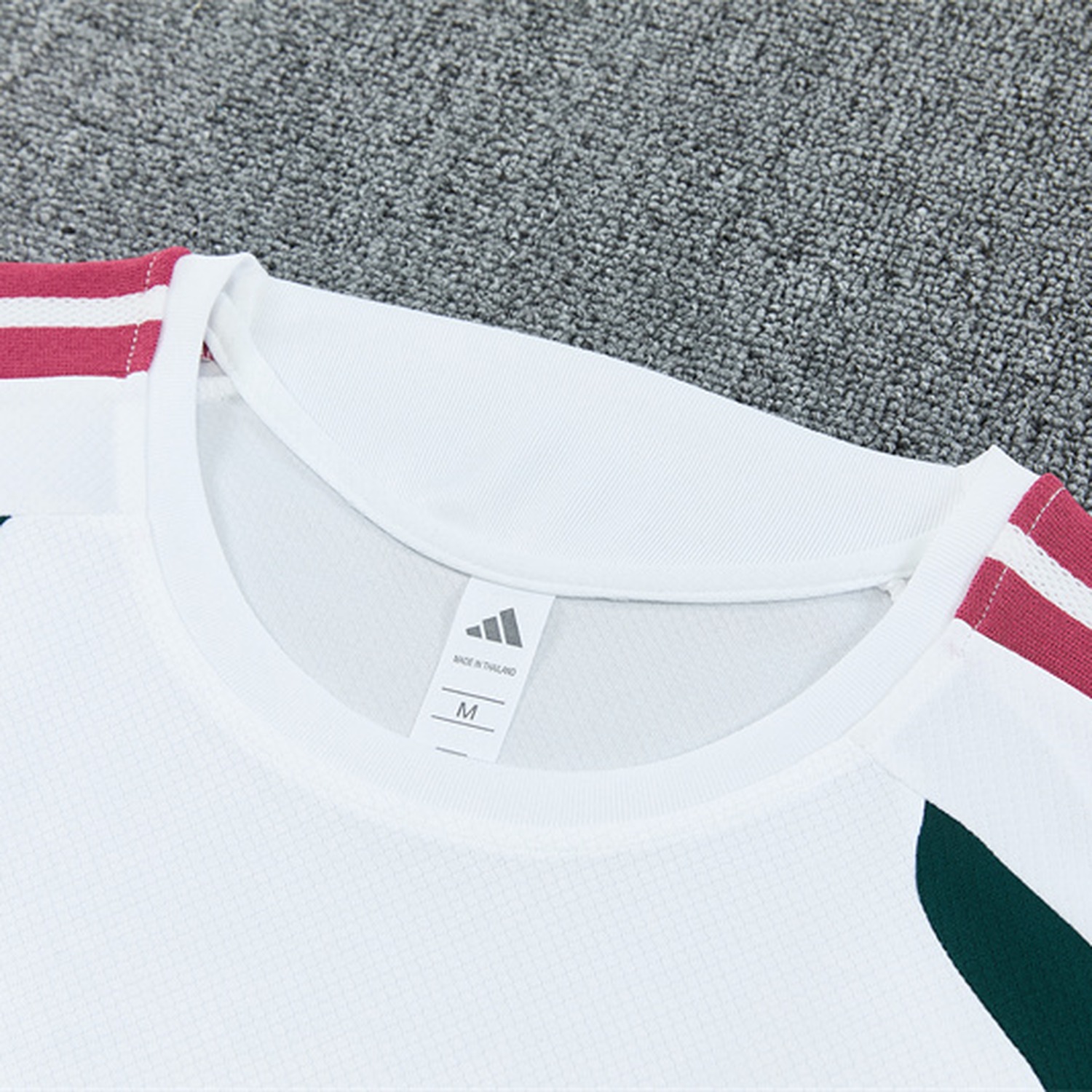 Real Madrid 26-27 Kids Short-Sleeve Training Set - White Top & Dark Green Shorts - UnitedFutballJersey