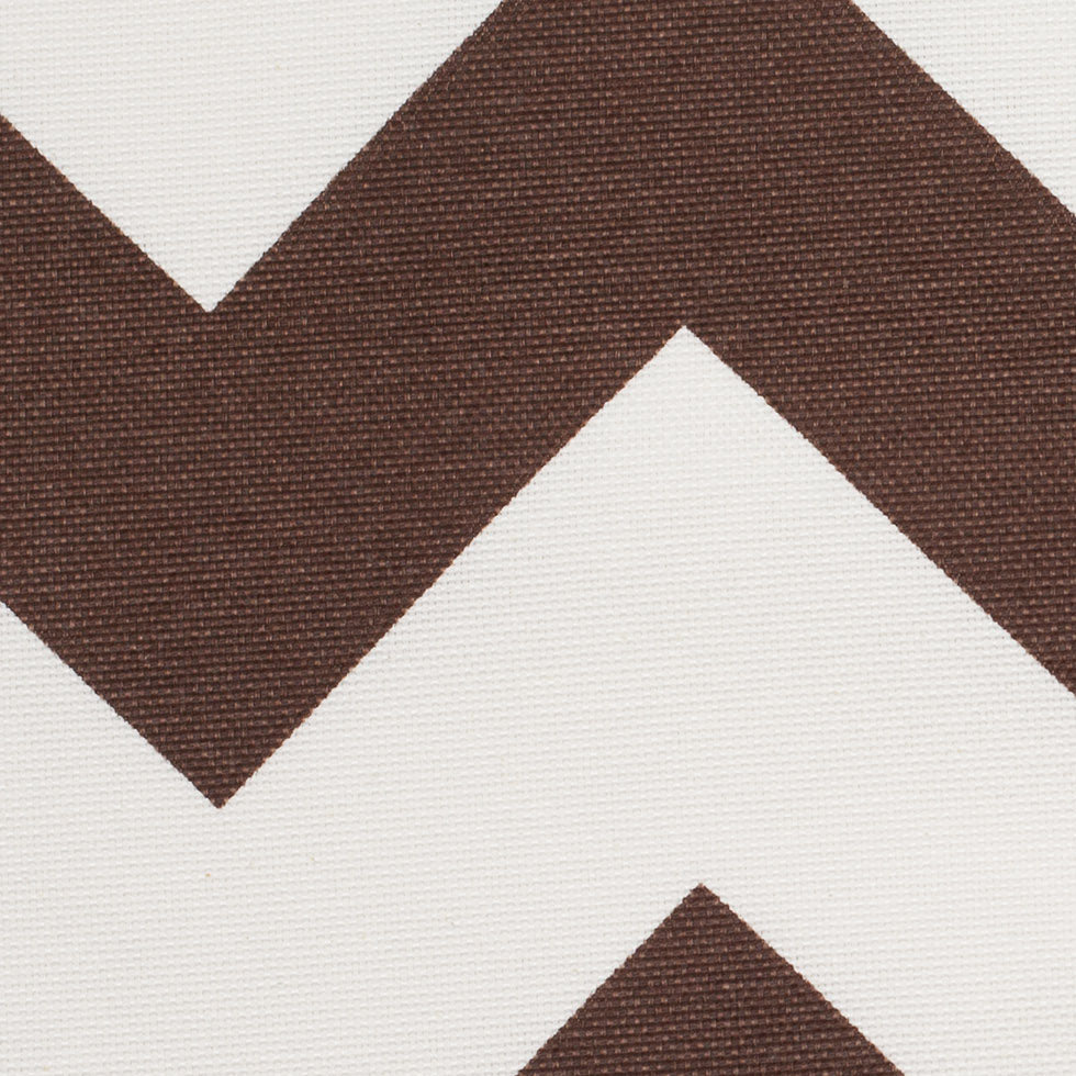 Spanish Espresso/White Geometric Poly-Cotton Woven - Joann Fabrics