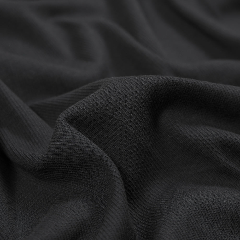 Black Cotton Rib Knit - Joann Fabrics