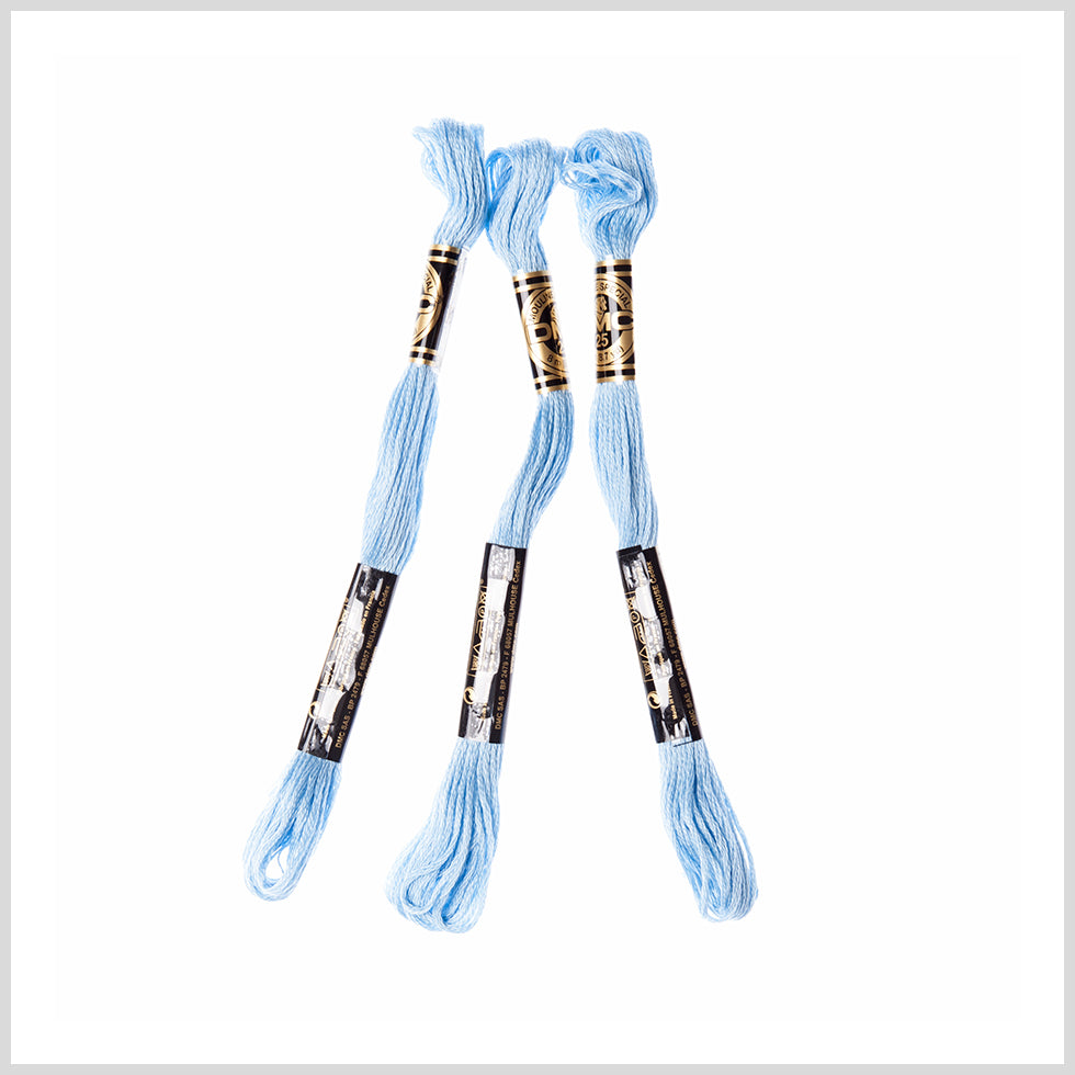 3-Pack DMC Size 6 Embroidery Floss #3325 Light Baby Blue - Joann Fabrics
