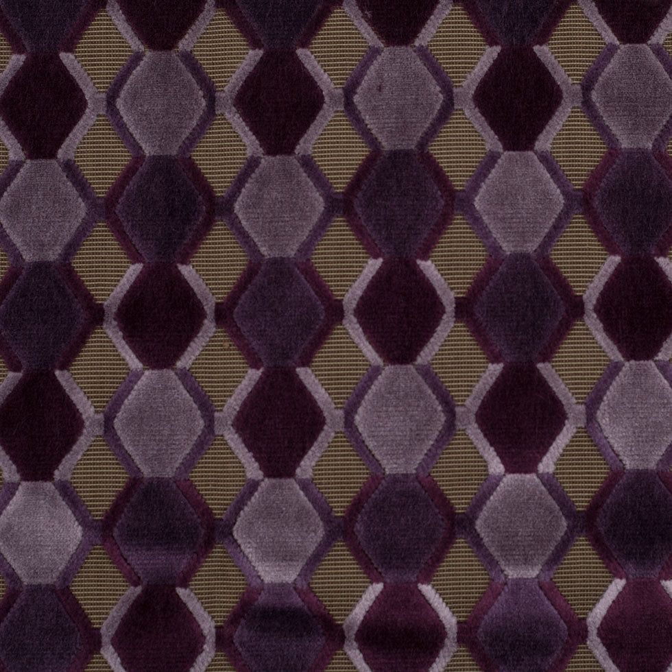 Purple Geometric Velvet - Joann Fabrics