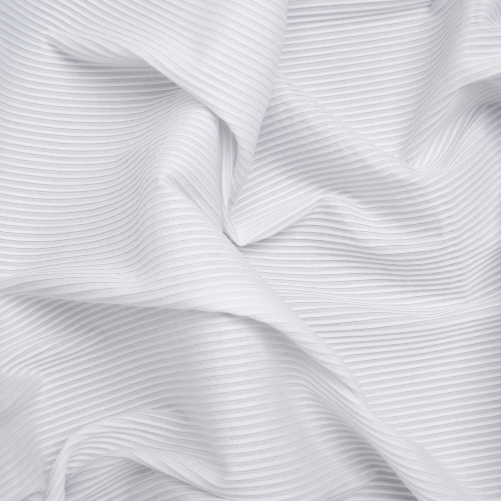 Cotton Ottoman Shirting - White Ribs - Deadstock - Joann Fabrics