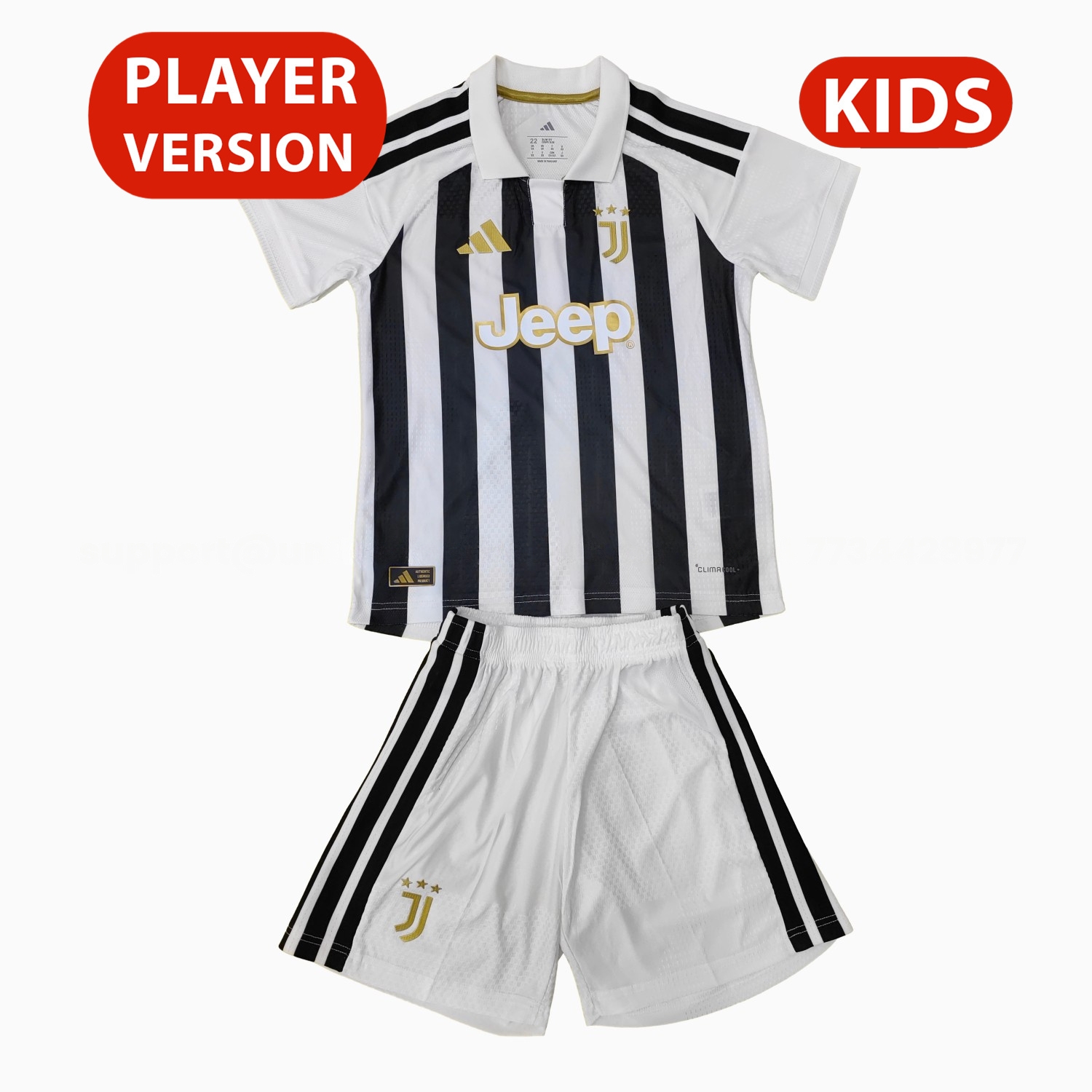 Juventus 26-27 Home Kids Kit - Player Version - UnitedFutballJersey