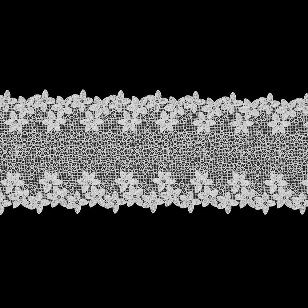 White Floral Lace Trim - 6