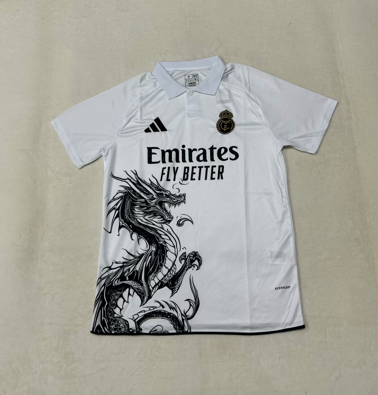 2025/2026 Real Madrid Dragon Pattern Special Edition White Football Jersey 1:1 Thai Quality