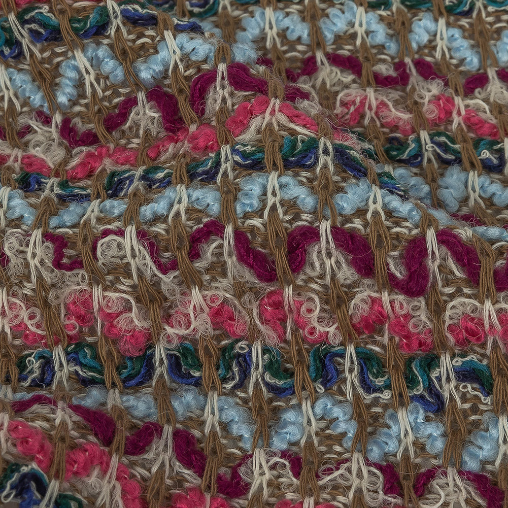 Teal, Sky, Fuchsia, and Magenta Wool Sweater Knit - Joann Fabrics