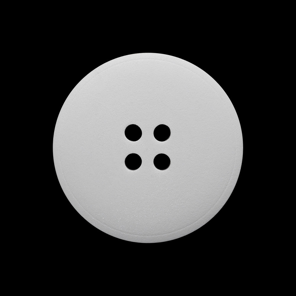 Plastic 4-Hole Button - 40L/25.5mm - White Low Convex - Joann Fabrics