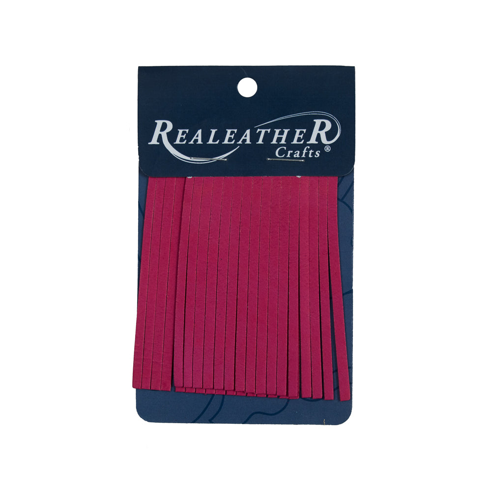 Realeather Fuchsia Deerskin Fringe Trim - Joann Fabrics