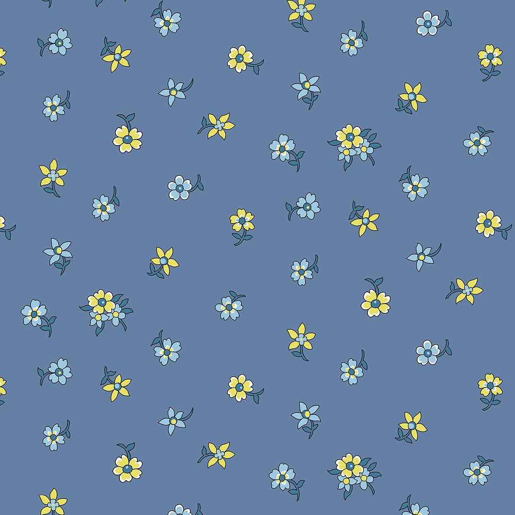 Liberty Art Fabrics Blue Hampton Sprig Lasenby Quilting Cotton - Joann Fabrics