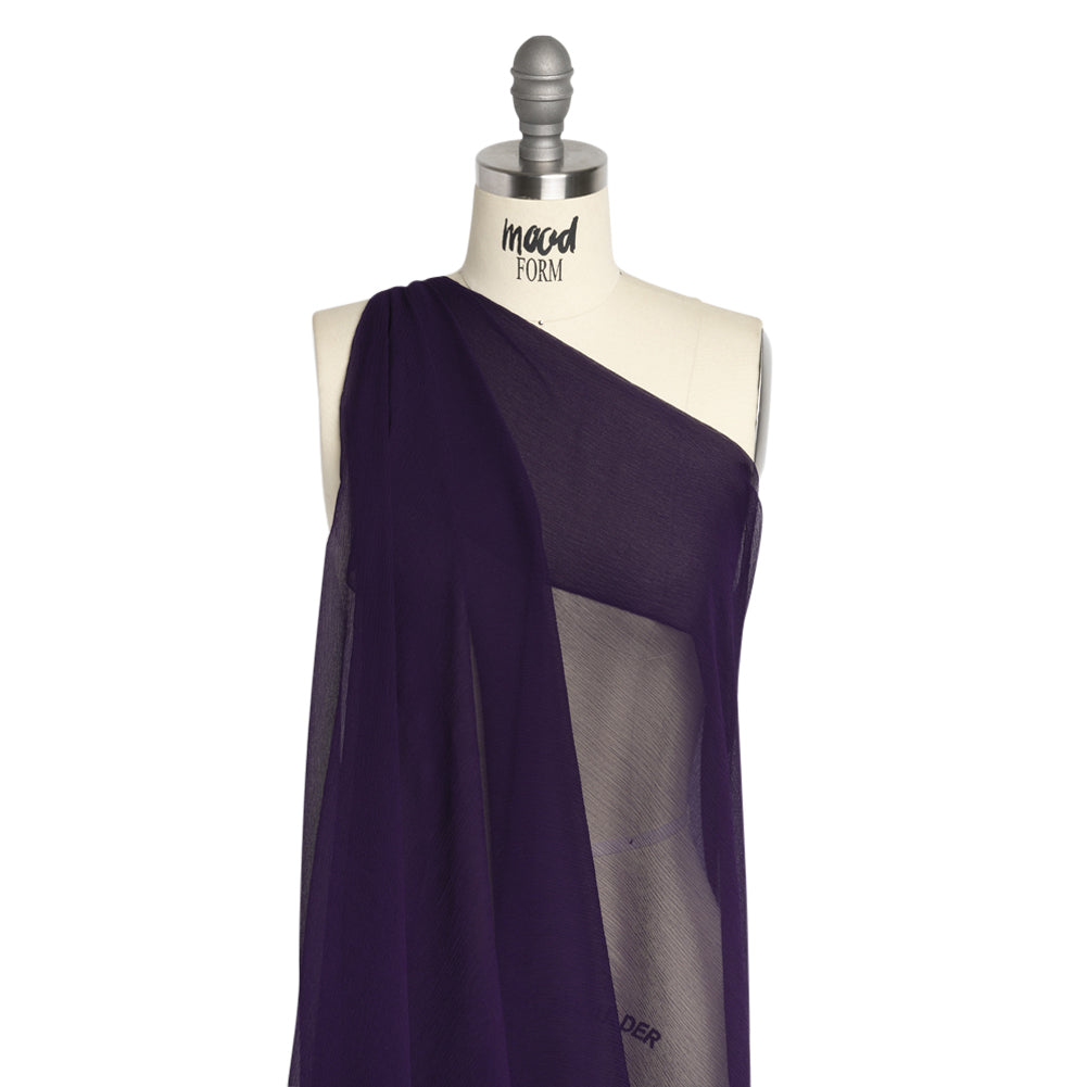 Crinkled Silk Chiffon - Grape - Premium Collection - Joann Fabrics