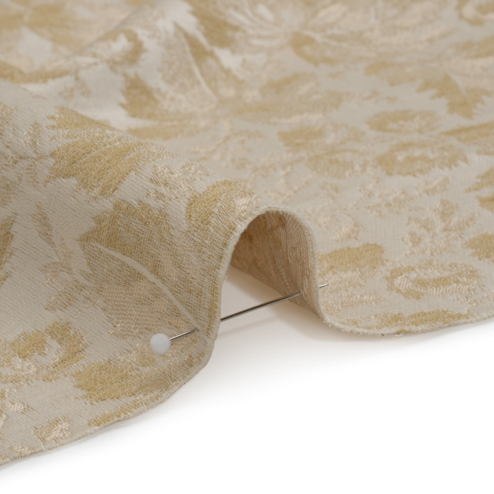 Drapery Jacquard - Linen Leaves and Buds - British Imported - Joann Fabrics