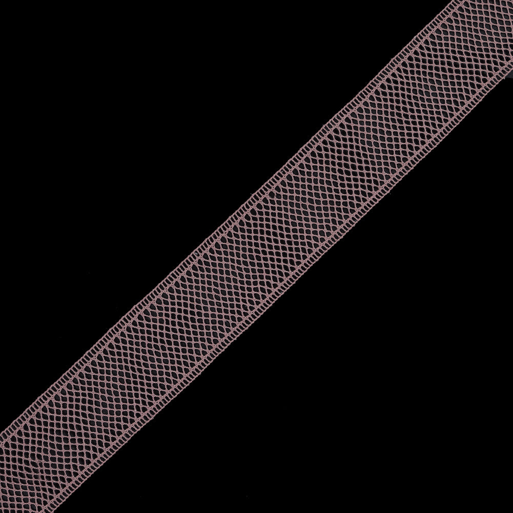 Dusty Rose European Cotton Crochet Trim - 1.5