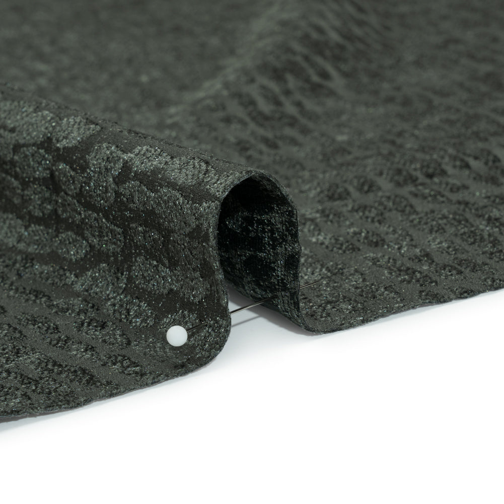 Rows of Spots Recycled Polyester Chenille Drapery Jacquard - Marine - British Imported - Joann Fabrics
