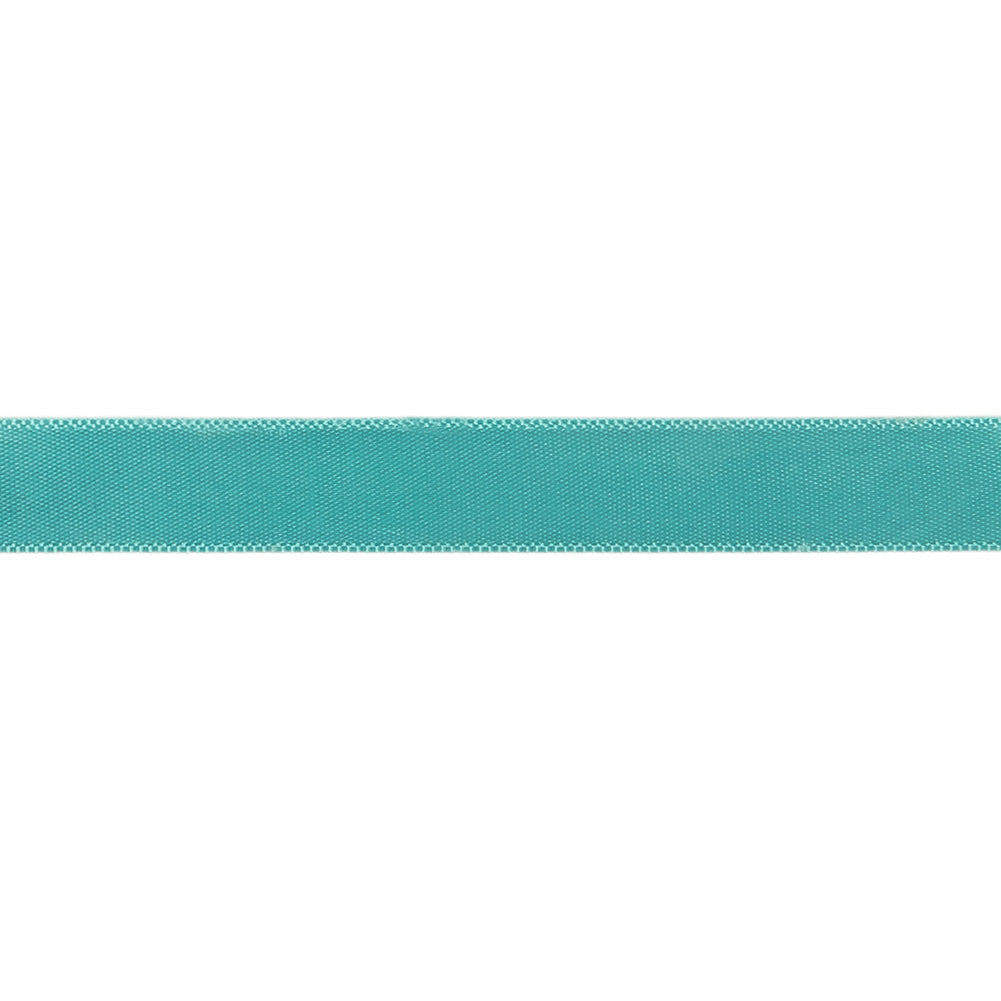 Aqua Single Faced Satin Ribbon - 0.4375