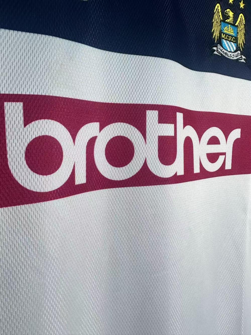 1997-1998 Retro Long Sleeve Manchester City Away Football Shirt 1:1 Thai Quality