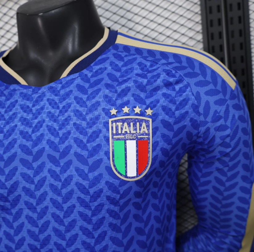 2026 Long Sleeve Player Version Italy Home Football Jersey 1:1 Thai quality