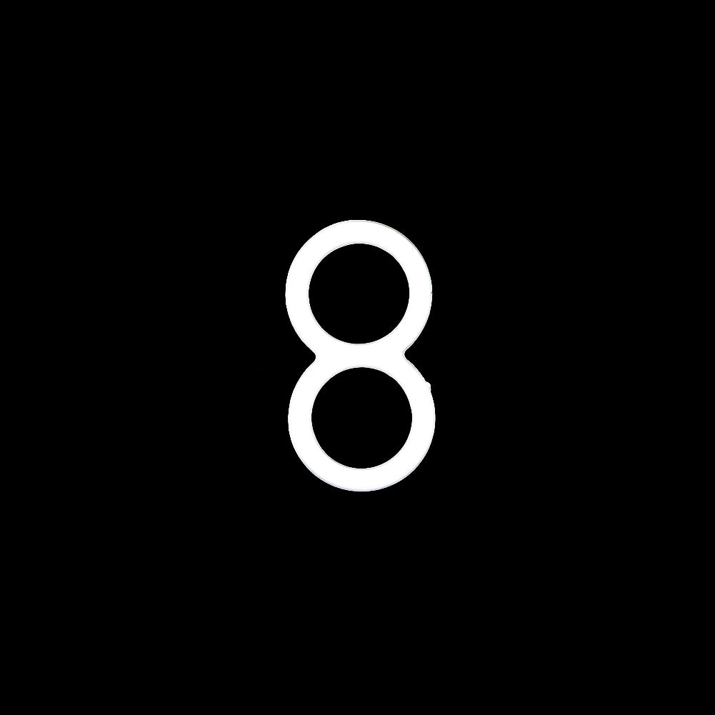 Cloud White Figure Eight Slider for 3/16