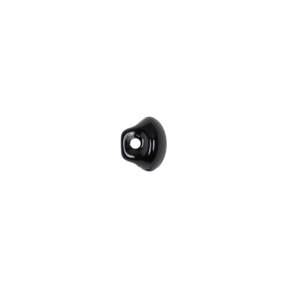 European Black Self Back Glass Button - 12L/7.5mm - Joann Fabrics