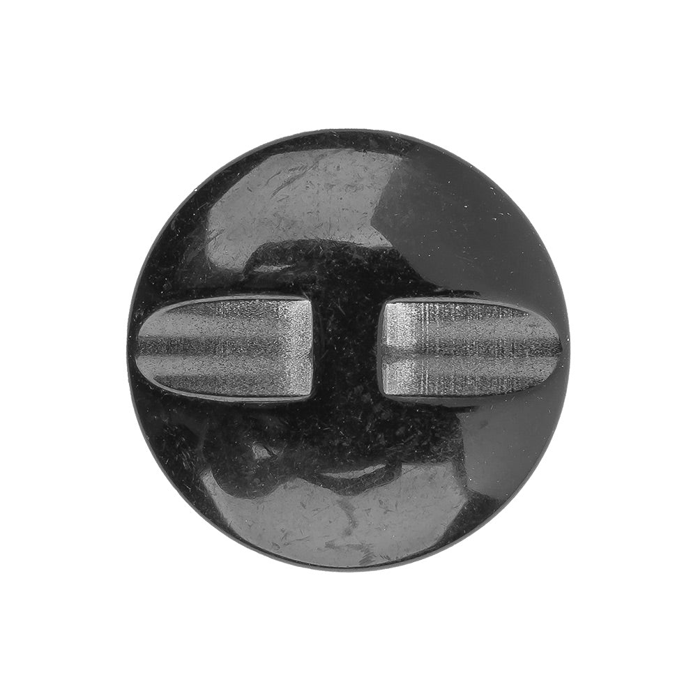 Italian Black Faceted Metal Look Self Back Button - 40L/25.5mm - Joann Fabrics