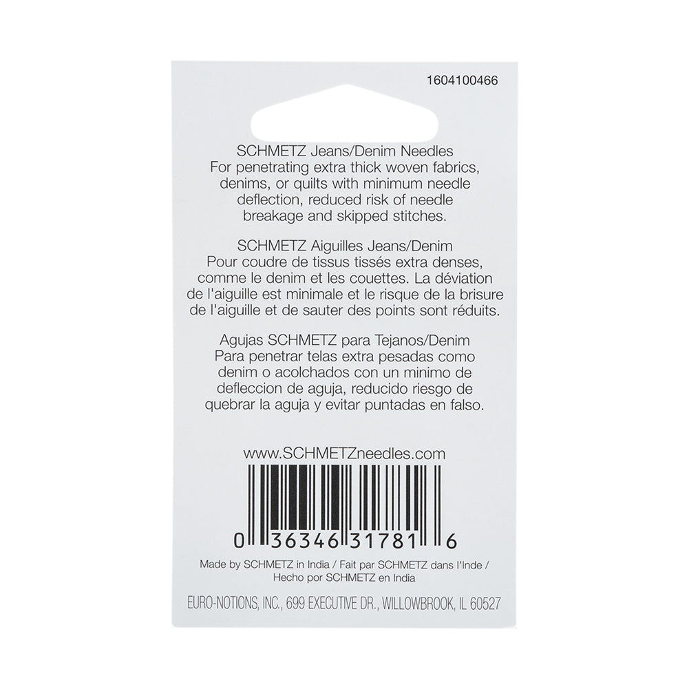 Schmetz Denim/Jeans Machine Needles - 80/12 - 5 ct - Joann Fabrics