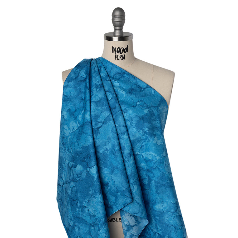 Printed Quilting Cotton by Northcott - Bahama Blue Abstract - Mirage Collection - Joann Fabrics