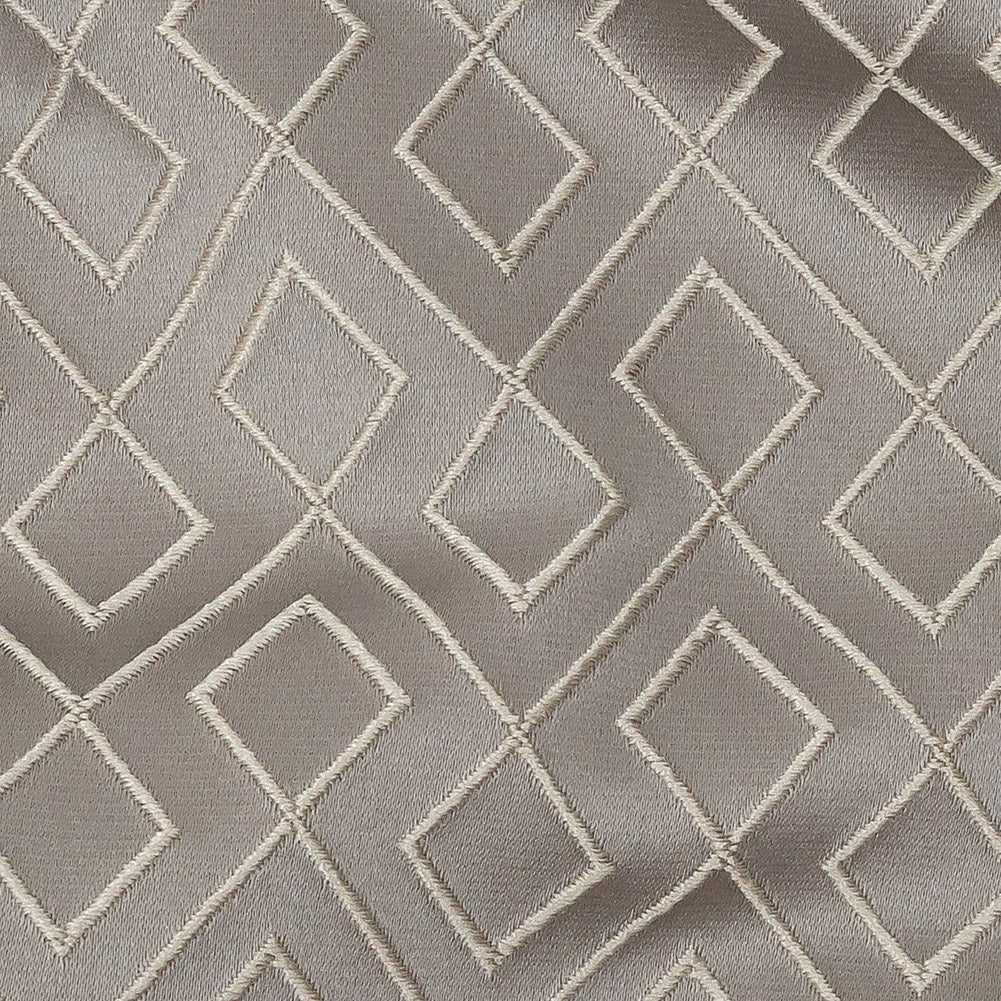 Satin-Faced Jacquard - Graphite Diamond Fret - British Imported - Joann Fabrics