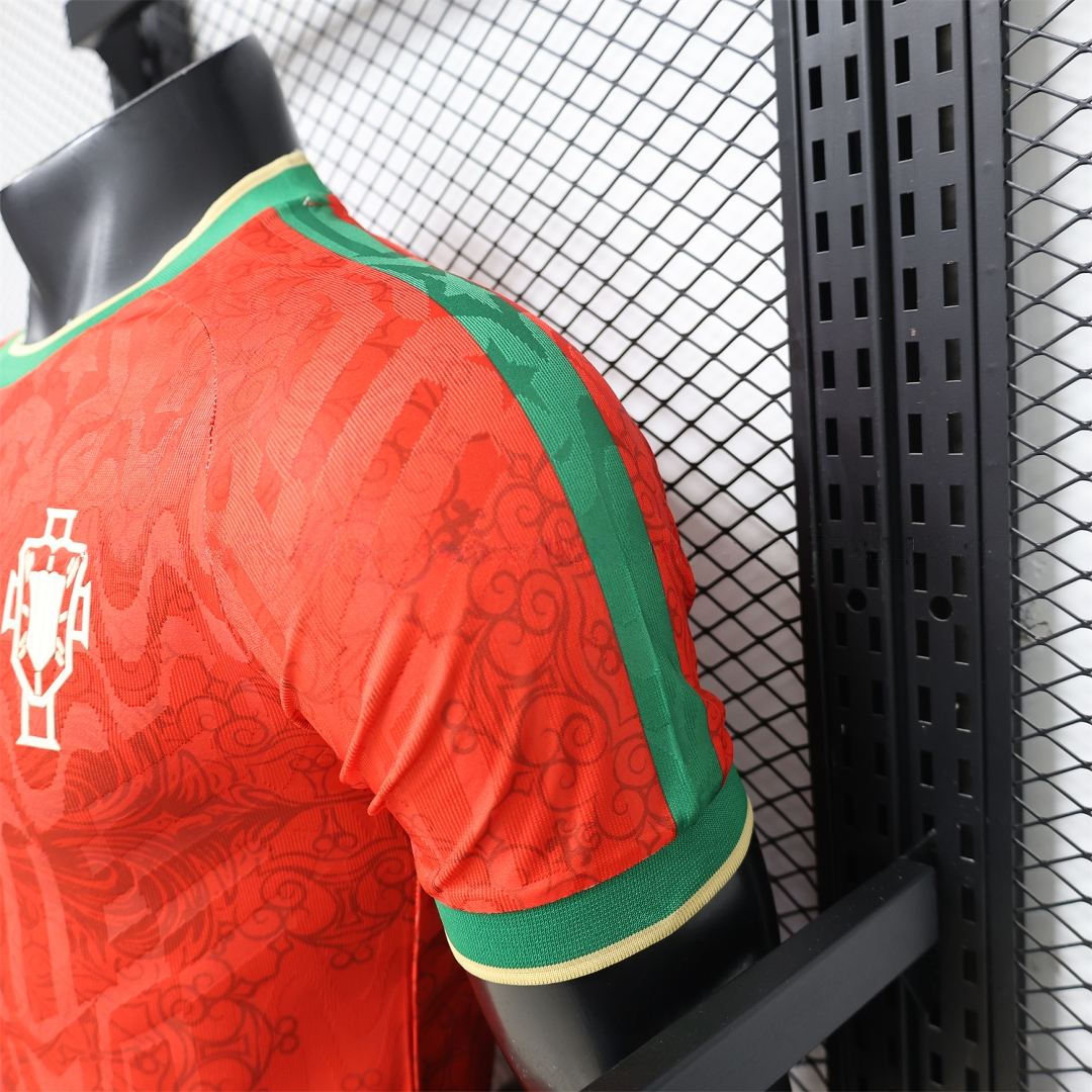 Portugal 2026 Cross Red Special Jersey - Player Version - UnitedFutballJersey