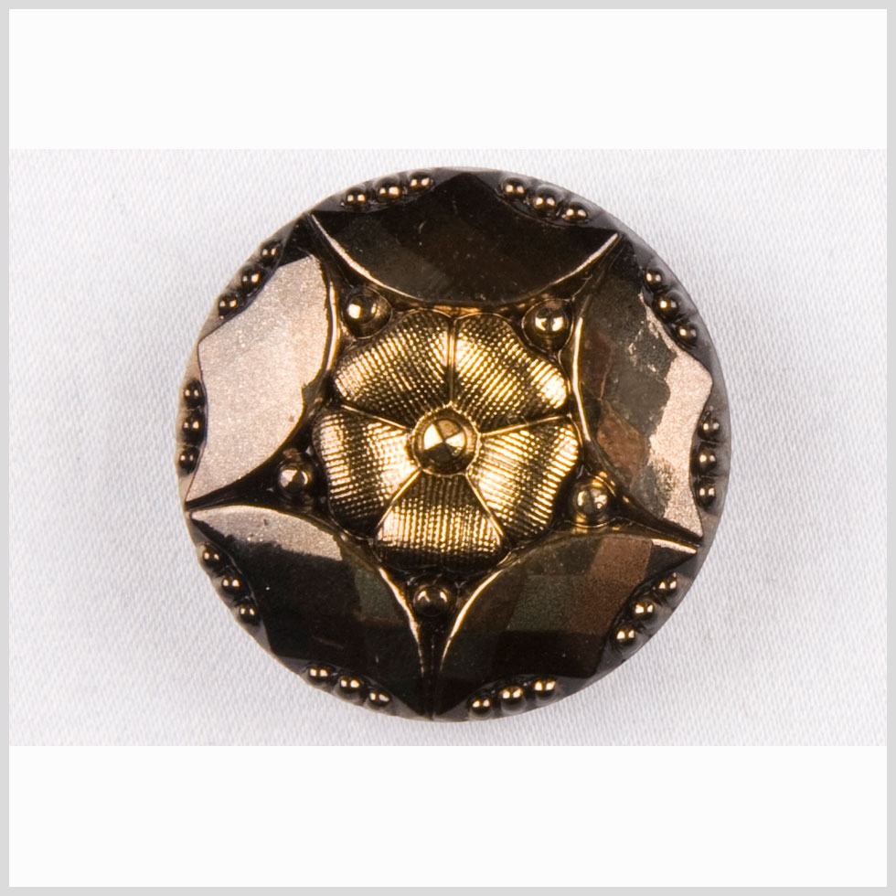 Gold Shaded Glass Button - 44L/28mm - Joann Fabrics
