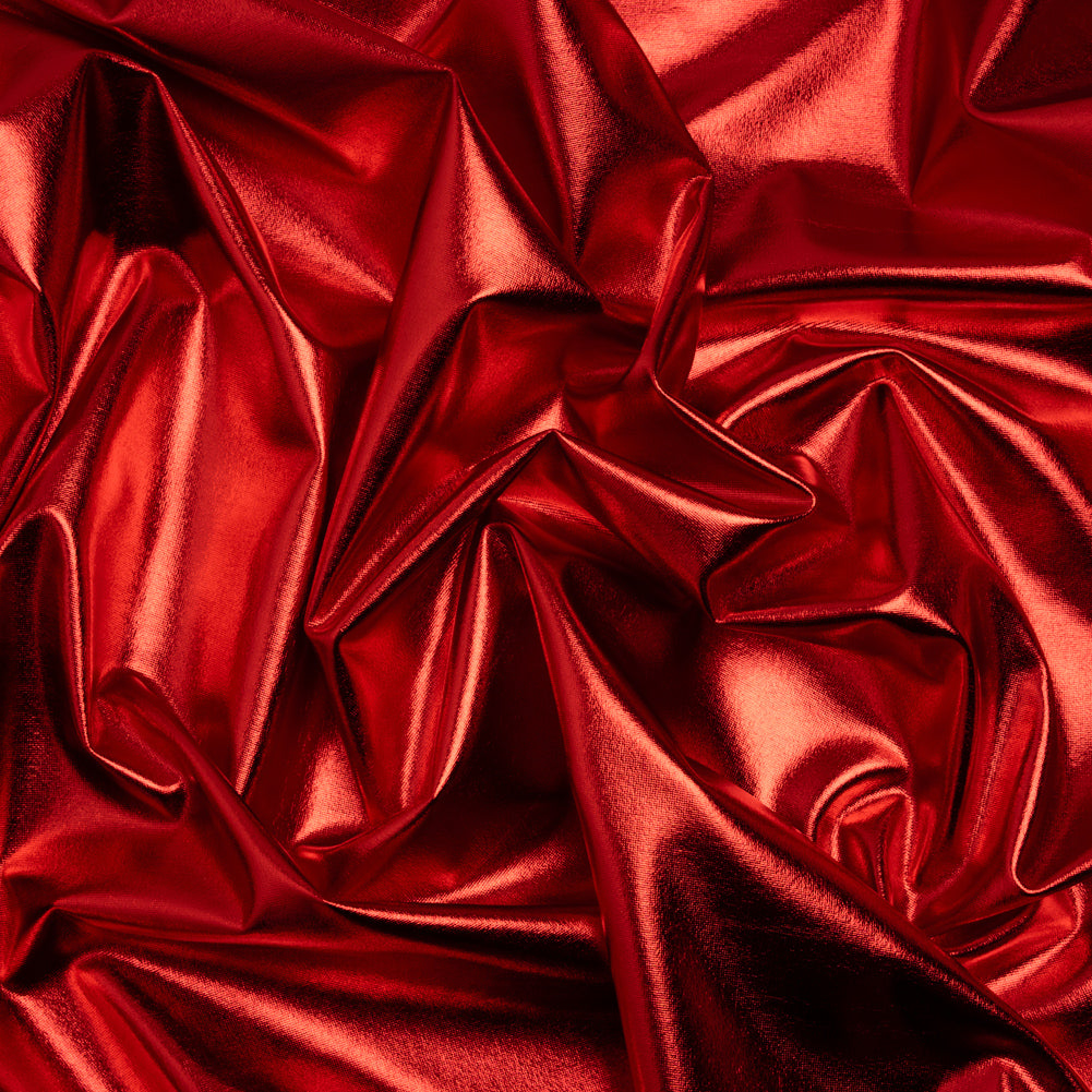 Knit Faux Leather with PET Anodized Aluminum Film - Red - Elizabeth Collection - Joann Fabrics