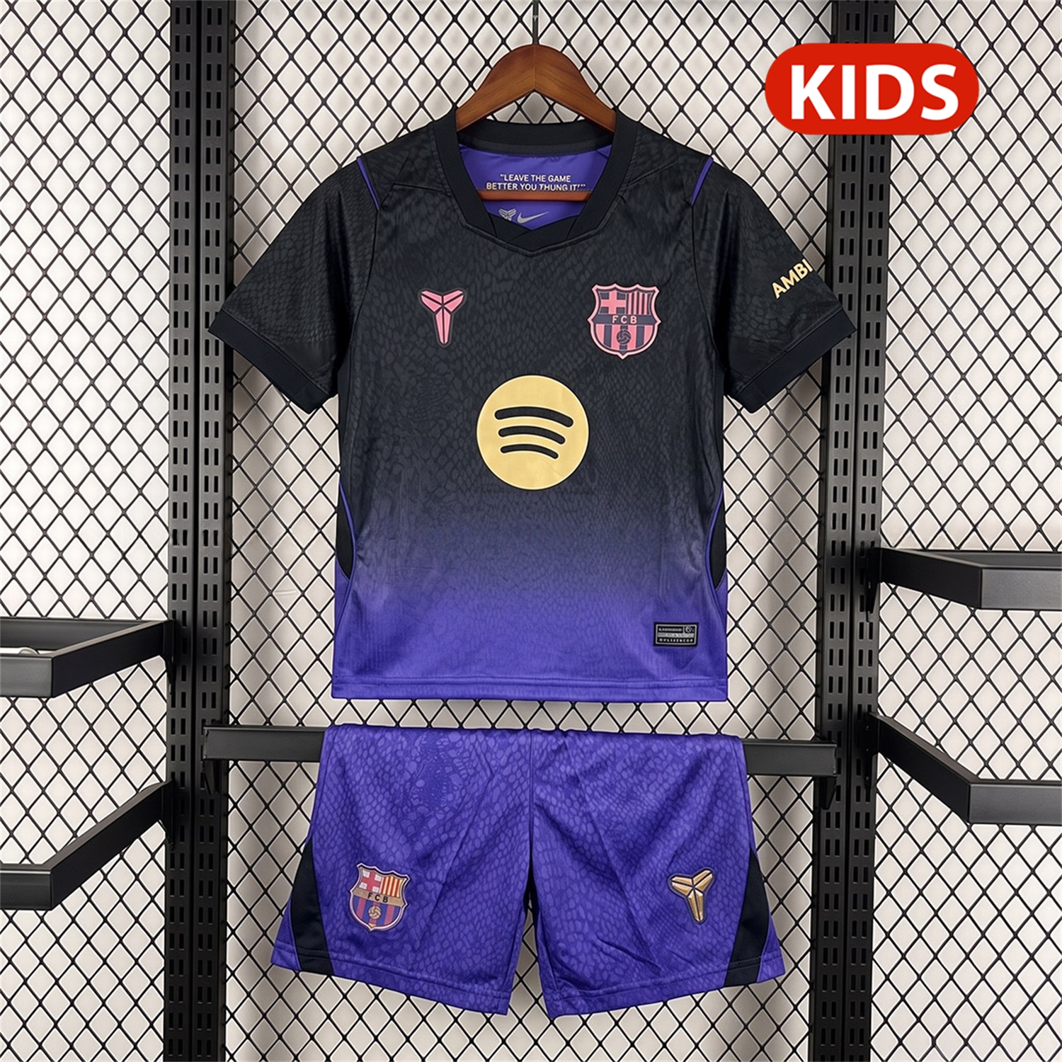 Barcelona 26-27 Away Kids Kit - Fans Version - UnitedFutballJersey