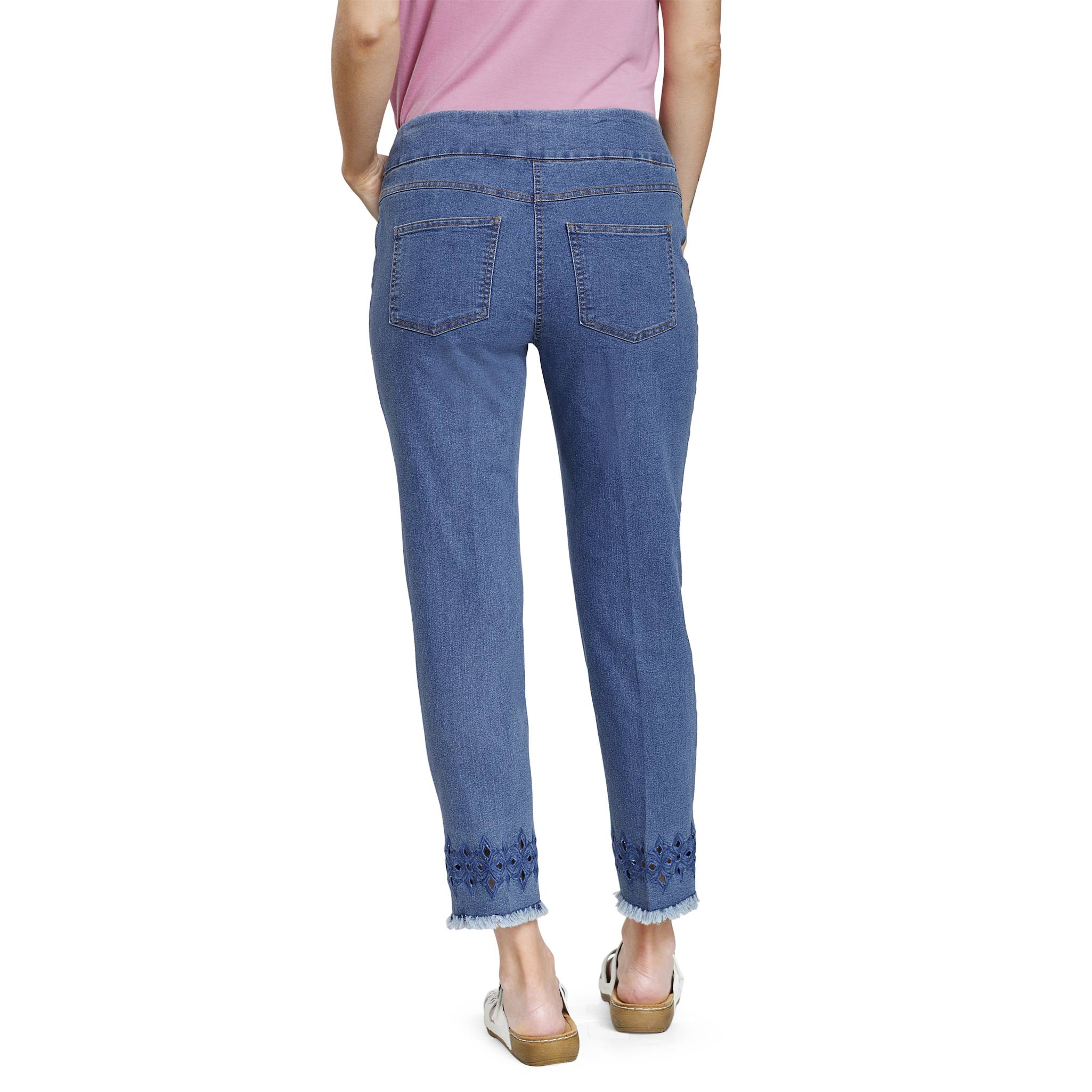 Cutout Denim Ankle Pant - Northstyle Catalog